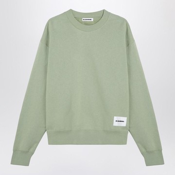 Jil Sander Apple Green Crew-Neck Sweatshirt