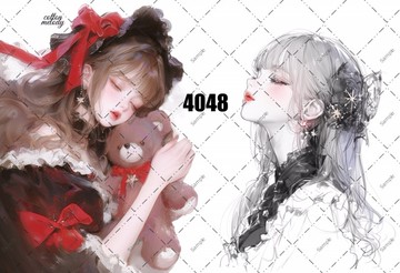 original sticker no.4048 人物貼紙 原創貼紙 原創人物貼紙 裝飾貼紙 cotton melody