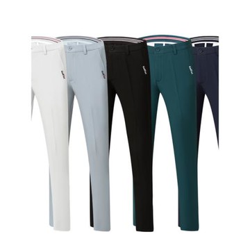 高爾夫運動長褲男士秋季厚款透氣高彈力男褲戶外修身顯瘦球褲新款