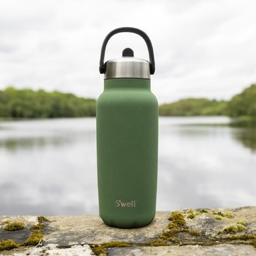 美國 S'well Explorer不鏽鋼吸管保溫瓶(軍綠700ml) 保溫杯