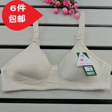 中老年文胸純棉大碼胸罩媽媽二排扣薄全棉女士內衣透氣定型無鋼圈