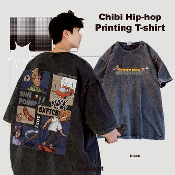 ☆LimeLight☆ LLCP  Q版 水洗 嘻哈 饒舌歌手 雷鬼 水洗短袖 短袖 短T CH-TS07