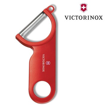 VICTORINOX 瑞士維氏 馬鈴薯削皮器 不鏽鋼廚房蔬菜削皮器 紅色 VICT-7.6073