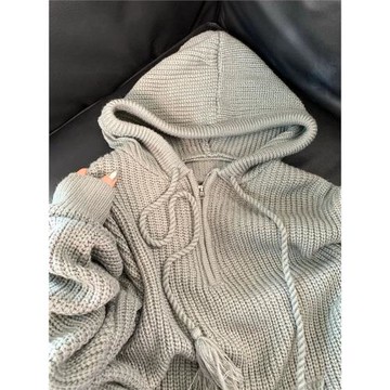 多巴胺溫柔軟糯系早秋連帽外套