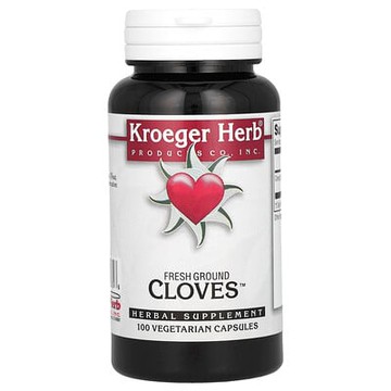 Kroeger Herb Co, 新鮮丁香粉，100 粒素食膠囊（每粒膠囊 450 毫克）