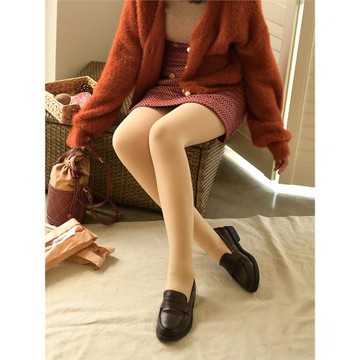 高腰收腹提臀光腿自然神器肉色打底褲女加厚加絨連褲襪秋冬不掉襠