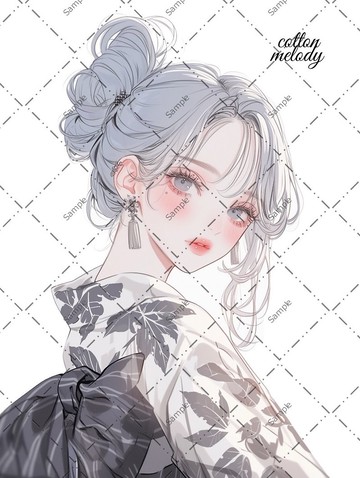 original sticker no.1527 人物貼紙 原創貼紙 人物貼紙 女孩貼紙 原創人物貼紙