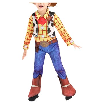 萬聖節玩具總動員表演服 胡迪連身褲+領巾+不織布帽  胡迪警長  1組