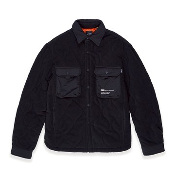 5th STREET｜中性｜鋪棉格襯衫外套｜黑色