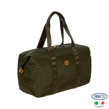 義大利 BRIC'S X-Bag M尺寸 2合1摺疊旅行袋 橄欖綠