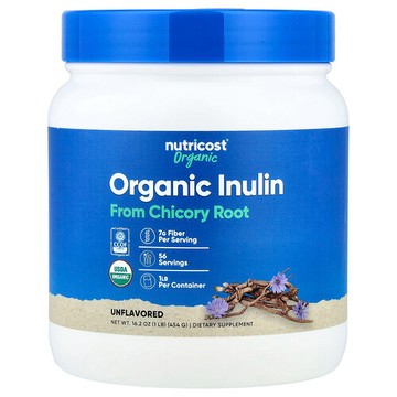 Nutricost, 有機菊粉，原味，16.2 盎司（454 克）