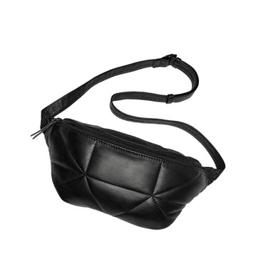 MARKBERG Jodie 丹麥手工羊皮個性朱迪幾何腰包 單肩包 胸包 斜背包 側肩包 (極簡黑)