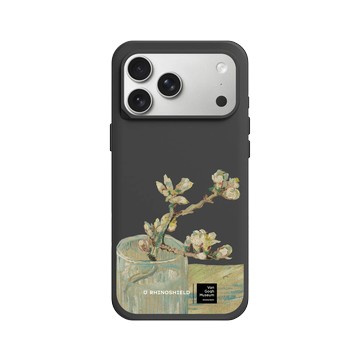 iPhone 17 Pro Max SolidX 黑 - Van Gogh Museum - 玻璃杯中盛開的杏花