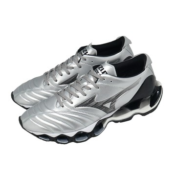 [ACS] Mizuno 美津濃 休閒鞋 Wave Prophecy Morelia Neo 男女鞋 銀 黑 D1GA2551-03