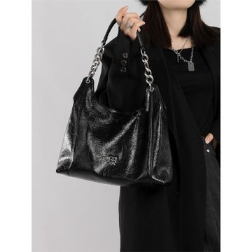 木川卡原創小眾韓系簡約通勤單肩包大容量托特包斜挎包女2025新款