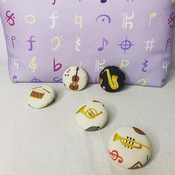 樂器圖案別針 布別針 包扣別針【交換禮物】