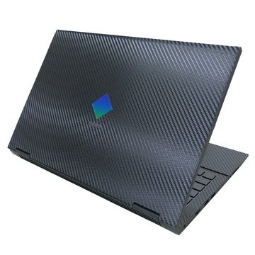 【Ezstick】HP OMEN 15-ek 15-ek0038TX 筆電機身貼｜黑色卡夢紋｜上蓋+鍵盤週圍貼