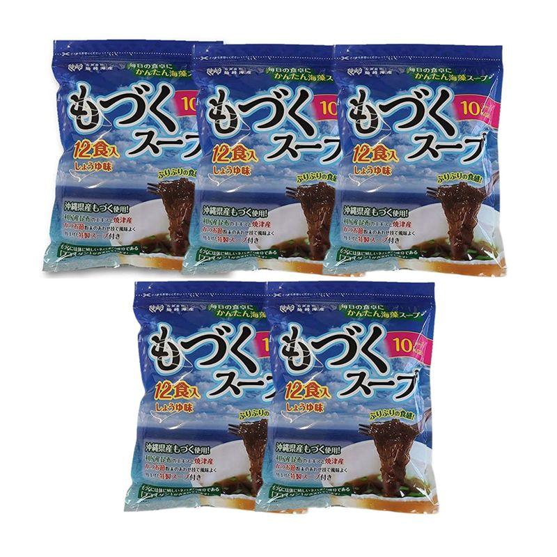 仙崎海産 もづくスープ 60食 12食×5袋 沖縄県産太もづく使用 常温保存可能 マグカップに入れるだけ