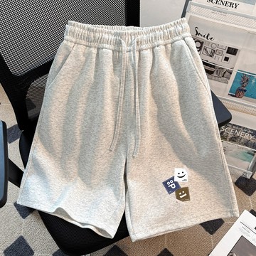 【鹿向南】女生短褲 韓系短褲 短棉褲 抽繩短褲 夏天短褲 寬鬆短褲 闊腿短褲 休閒短褲女 顯瘦短褲 ins風短褲