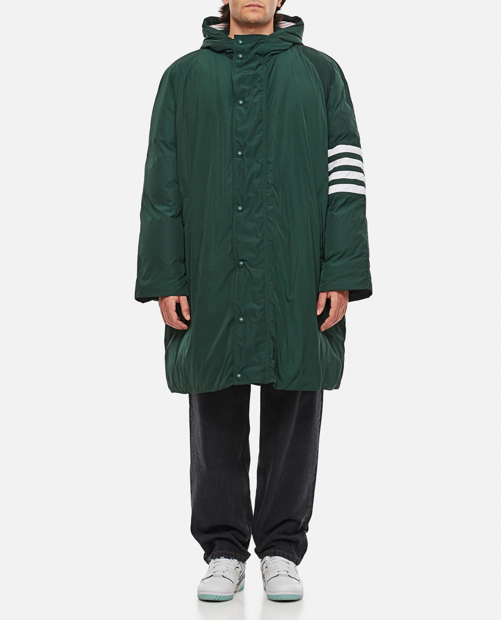 Thom Browne 4 Bar Football Sideline Parka In Poly Twill