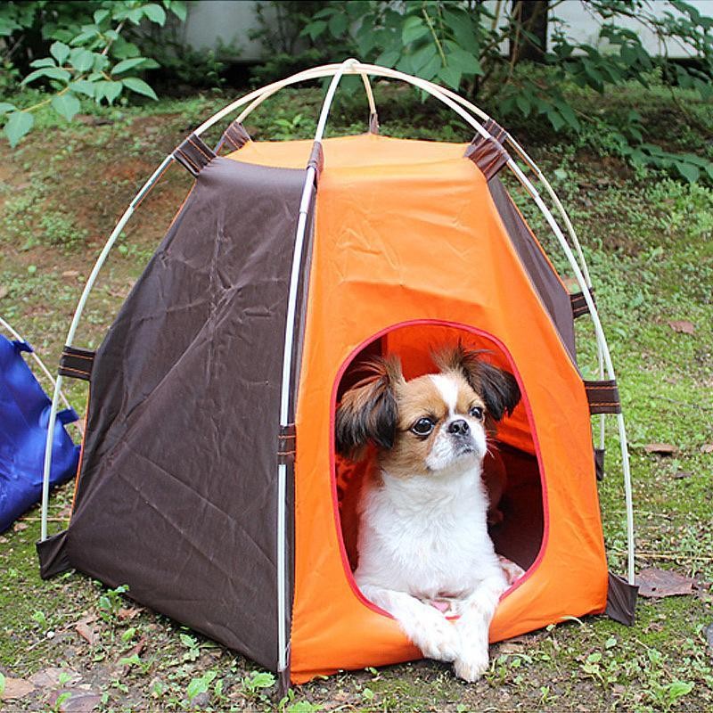 ペットテント 犬 猫 ペットハウス 夏用 屋外 屋内 洗える 夏 涼しい 通気性 メッシュ 犬小屋 猫小屋 折りたたみ 収納便利 テントハウス ペットベッド  | LINEブランドカタログ