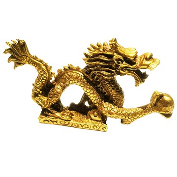 開運陶源 【銅龍】  開光金龍銅雕 實心正銅 祥龍銅雕  防疫 保平安-避邪檔煞 趨吉避凶