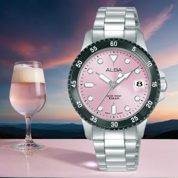 ALBA 雅柏 Active 運動風潮流女錶-34mm(AG8Q37X1/VJ32-X354P)