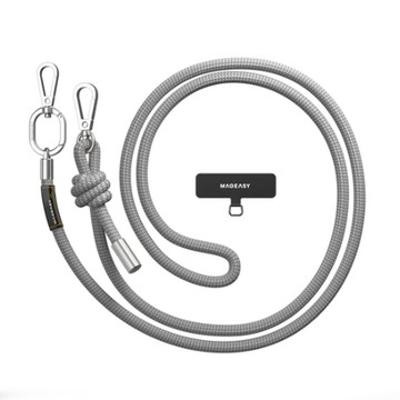MAGEASY 8.3mm Strap 韌性灰 手機 掛繩/掛繩片組 H7864 (4895241119484)