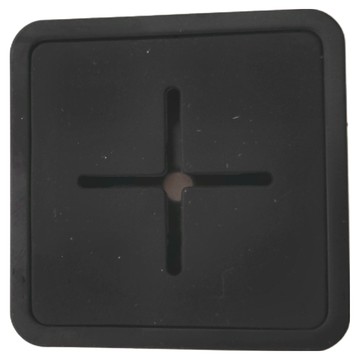 SHIMOYAMA 十字型背膠款無痕壁掛毛巾掛勾 收納塞 4.7 x 4.7 x 2.5cm  黑色  1個