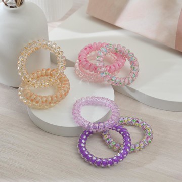 甜美系電話線圈束3入-多色任選