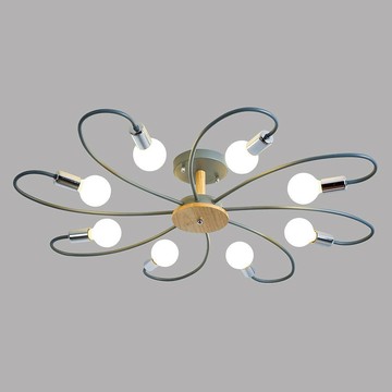 北歐風半吸頂八燈  L12-56-60422