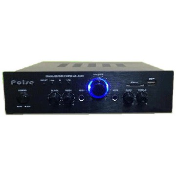 POISE 爵士黑綜合擴大機 AV-220U 輸出功率60W+60W 可插USB/SD卡 卡拉OK擴大機 AV220U