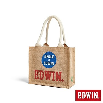 EDWIN 亞麻購物袋-中