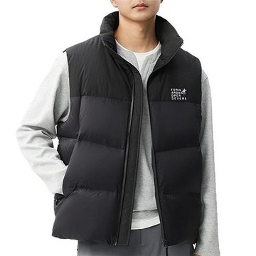 【米蘭精品】現貨+預購 頂級真羽絨背心90%鴨絨羽絨衣秋冬上衣大碼休閒男裝-立領撞色時尚男背心2色74mt108