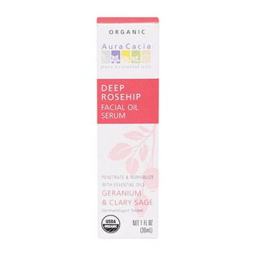Deep Rosehip Facial Oil Serum 1 OZ by Aura Cacia