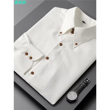 花襯衫新款高級感鹿皮絨襯衣男士長袖設計感休閑商務潮流輕奢寸衫