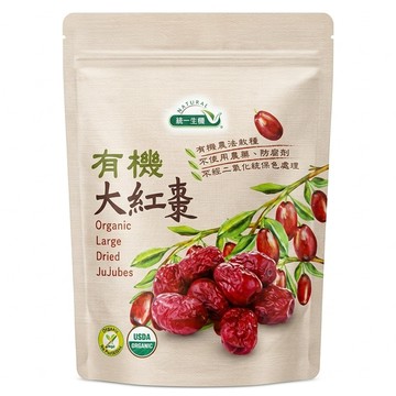 統一生機 有機大紅棗  300g  1包