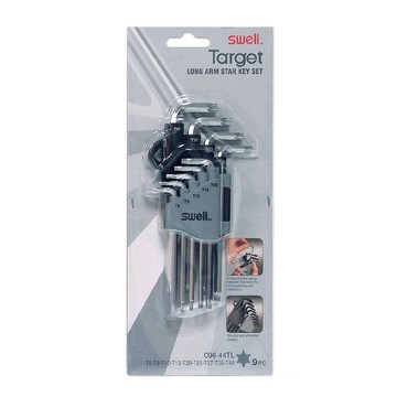 SWELL 星型實心六角扳手9支組T8-T40 (096-44TL)