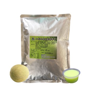 布丁果凍粉-日式哈密瓜風味布丁粉(1公斤)--【良鎂咖啡精品館】