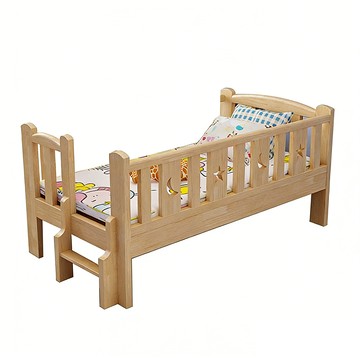 【HABABY 環安家居】無毒家具製造商 松木實木拼接床 單人加大 長196寬112高40 三面有梯款(延伸床、床邊床、嬰兒床、兒童床)三面有梯款-長196x寬112x高40