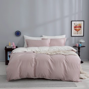 好關係 HAOKUANXI | 草莓牛奶 新天絲棉床包被套枕套組 加大