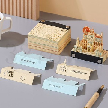 熱賣中送女生禮品 超好看 手撕立體紙雕可愛有趣精緻三維日曆手撕3d立體