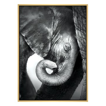 依偎 大象 木色 1入  59.4 x 42cm