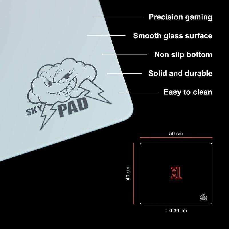 SkyPAD 3.0 XL ゲーミングガラスマウスパッド テキストバージョン