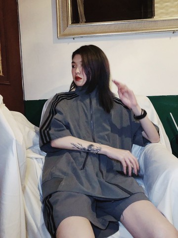 短袖T恤無袖拉鏈馬甲開衫外穿女寬松闊腿褲套裝三件套夏季薄款