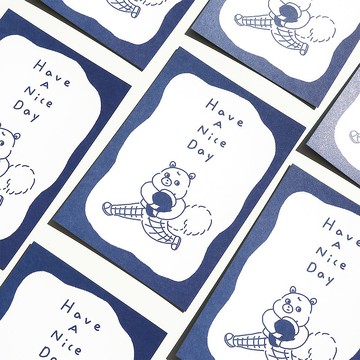 栗子松鼠明信片