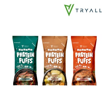 蛋白零食 Tryall蛋白泡芙脆球-火鍋風味系列 (30g/包)【直送日本】