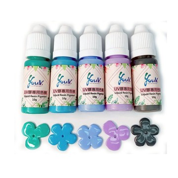 夢幻美甲色精5入冷色系