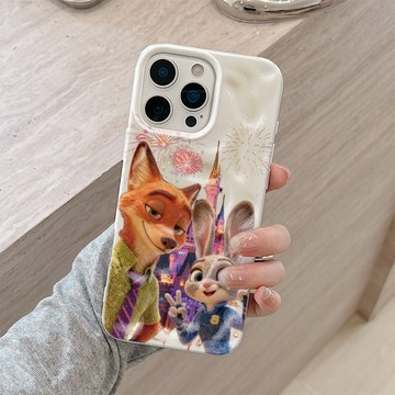 城堡煙花朱迪尼克適用蘋果17Promax手機殼iPhone16Plus軟殼15隕石紋14大孔13波浪紋12趣味11保護殼