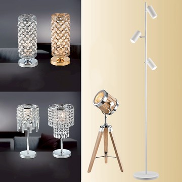 E27水晶造型桌燈立燈  49-65781、65782、65783、65784、65785、65786